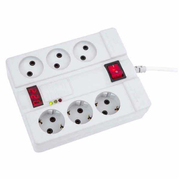 چند راهی برق و محافظ پارت الکتریک مدل PE2060